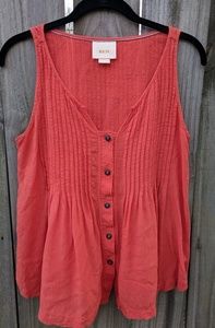 Anthropologie cropped shirt tank